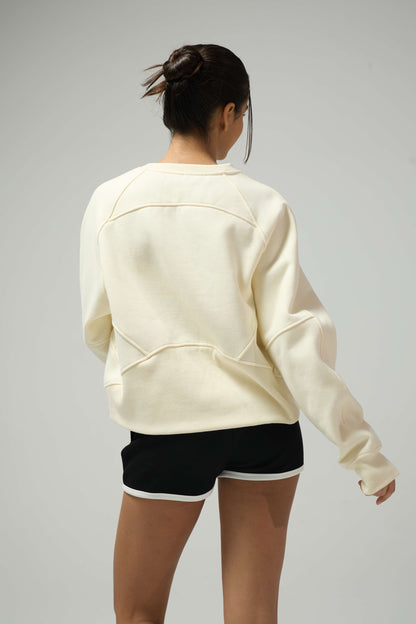 JOJO9-米色卫衣黑色短裤 - JOJO fashion