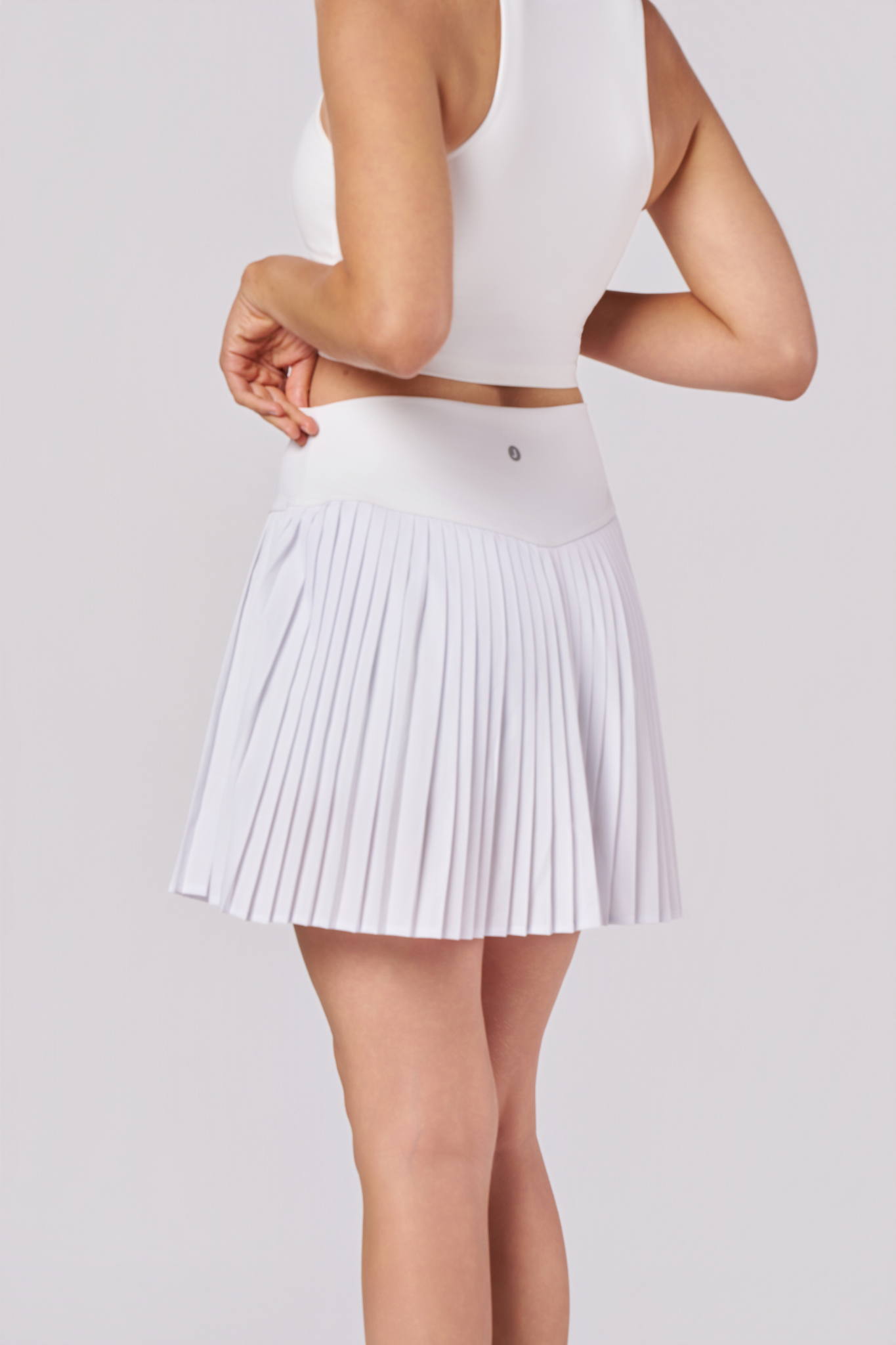 Ivory Pleated Skirt