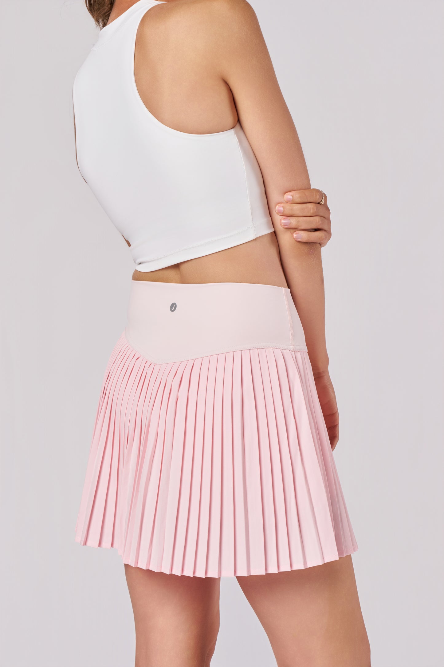 Blush Pleated Skirt