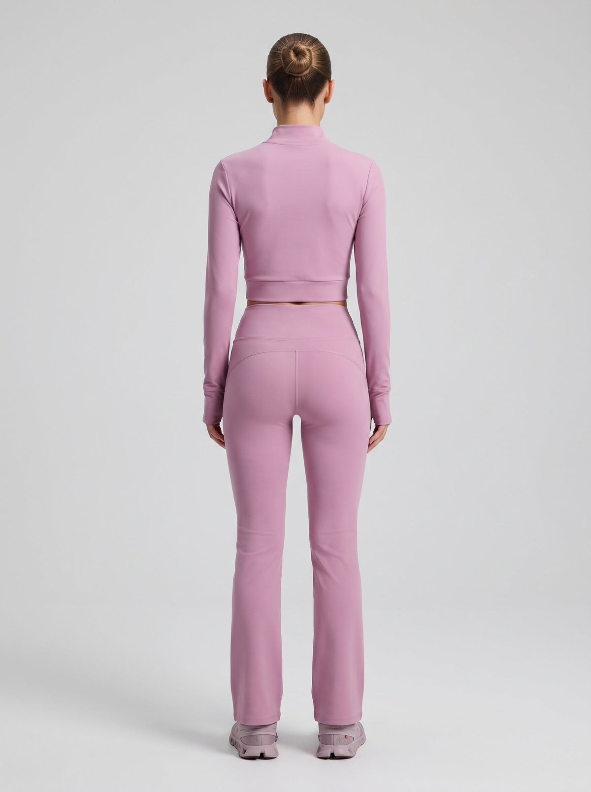 Women's High-Waist Flare Yoga Pants in Blush – photo 4