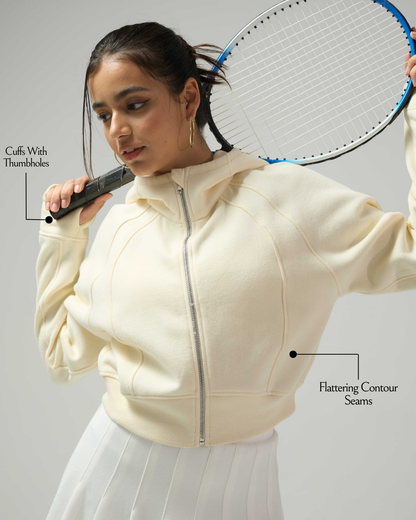 Vanilla Half-Zip Hoodie