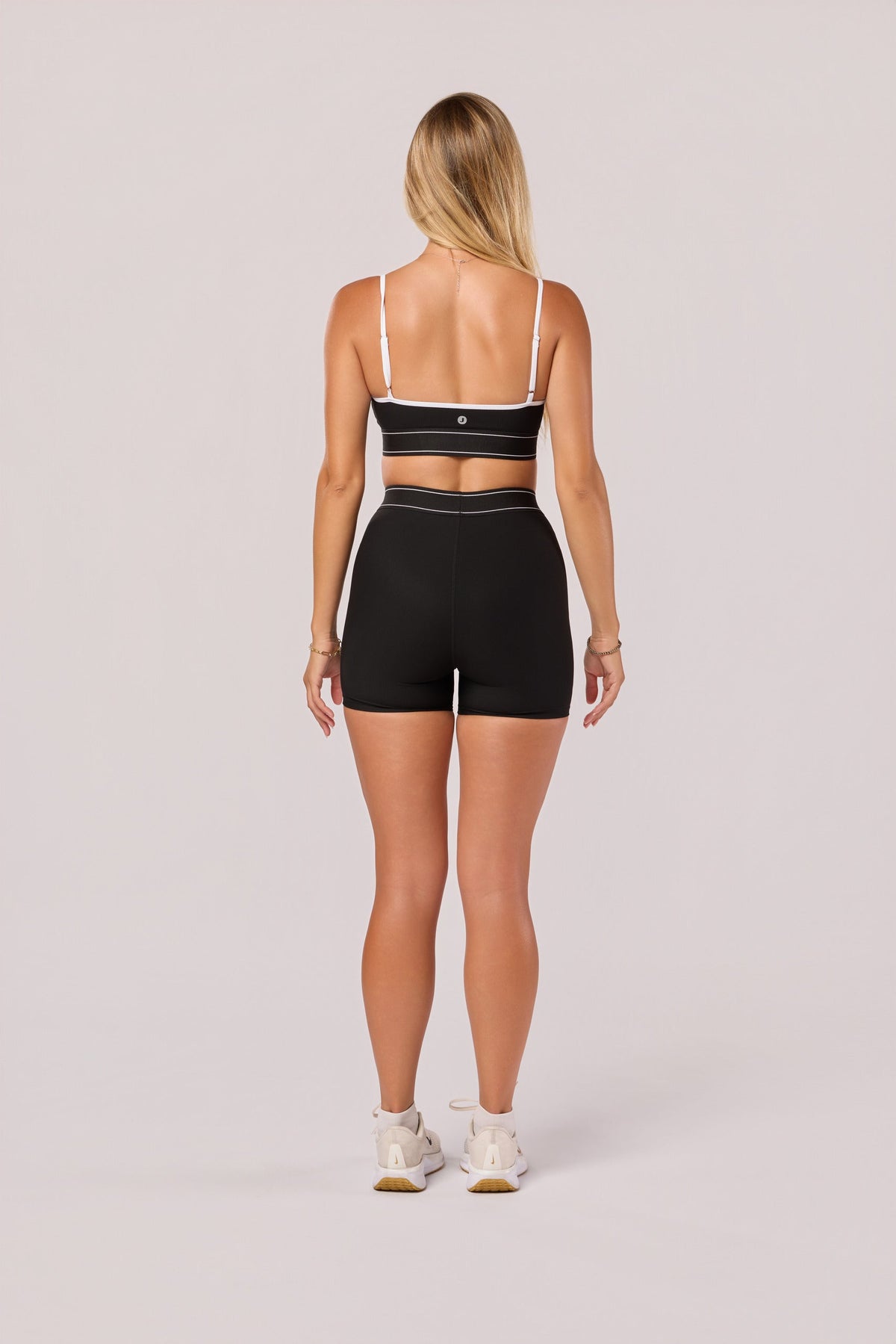 Women's Contour Waistband Biker Shorts in Black – photo 3